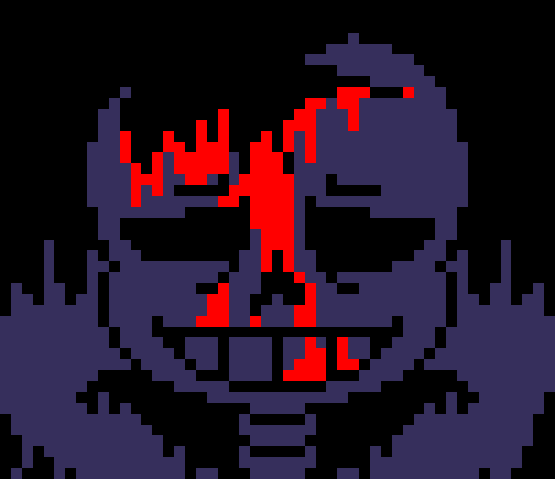 [7ce906] oh we're breaking the forth wall now? creator, please make me not depressed. -HorrorTale Sans
