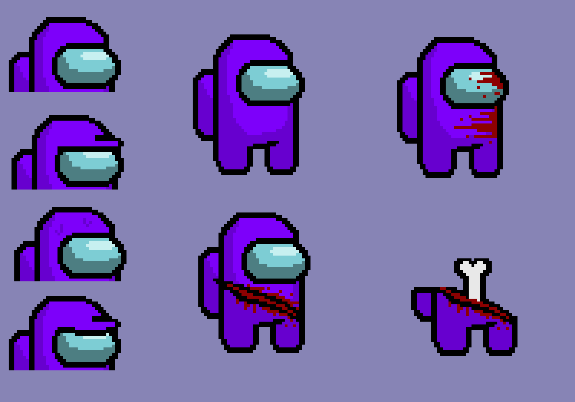 AMONG US purple