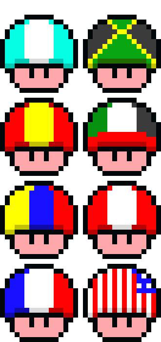 [9664c4] mushroom flags 2/3