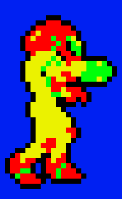 "Metroid" NES Samus Sprite
