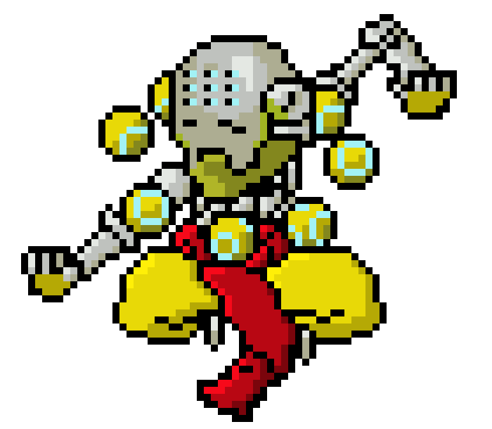 Overwatch Zenyatta Pixel Art