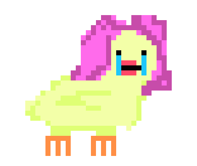 [96ebb7] pink wig duck cry