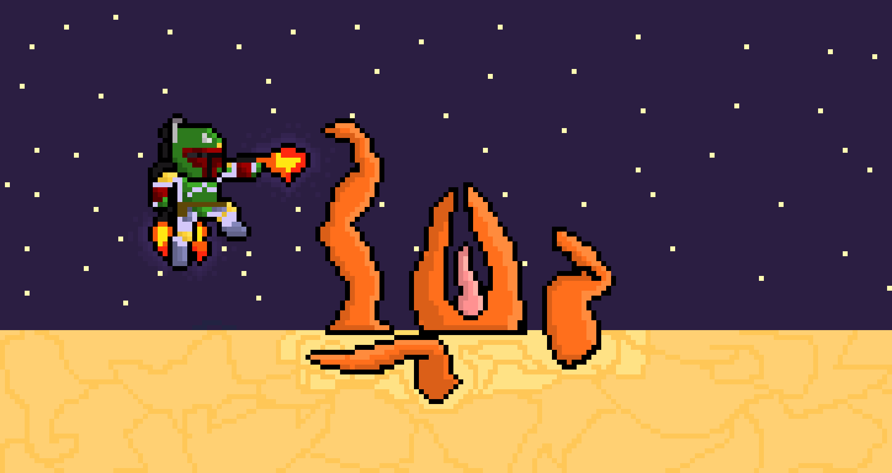 [f8b33b] Boba vs Sarlac