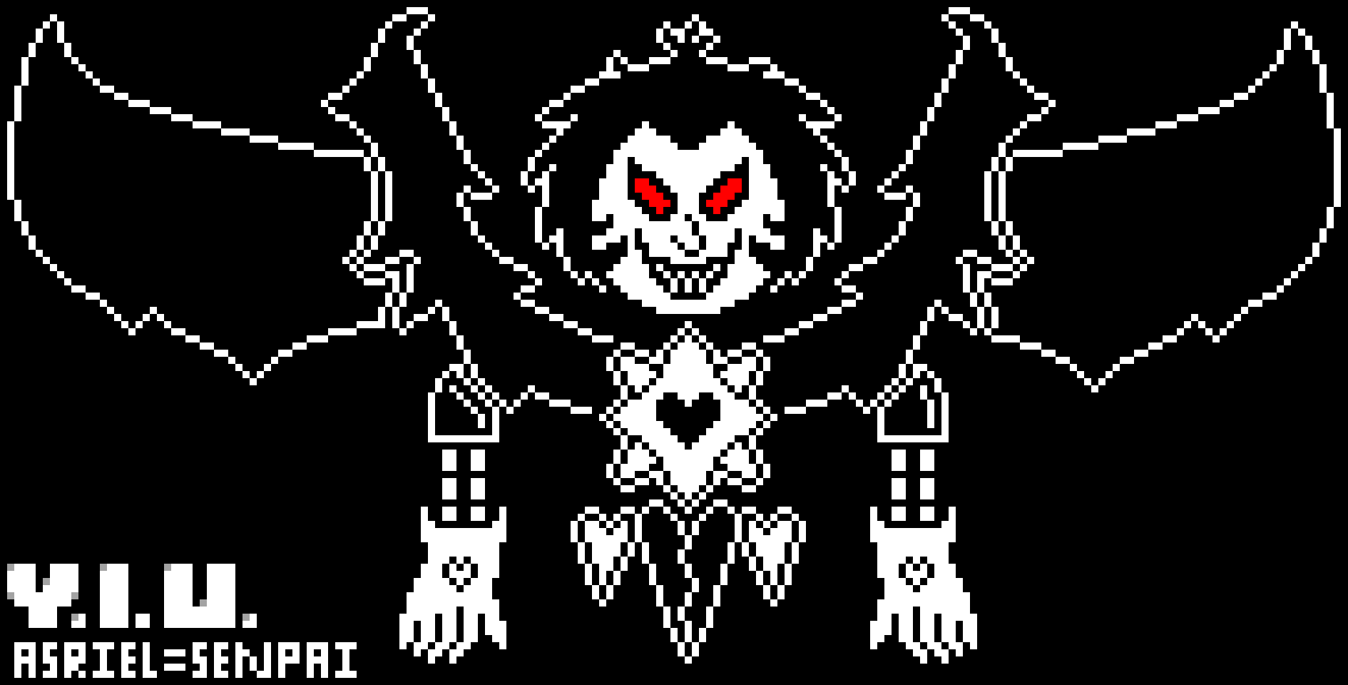 Your Indie Underground (My AU) Asriel G.O.H.D. = Senpai D.O.U.D. 