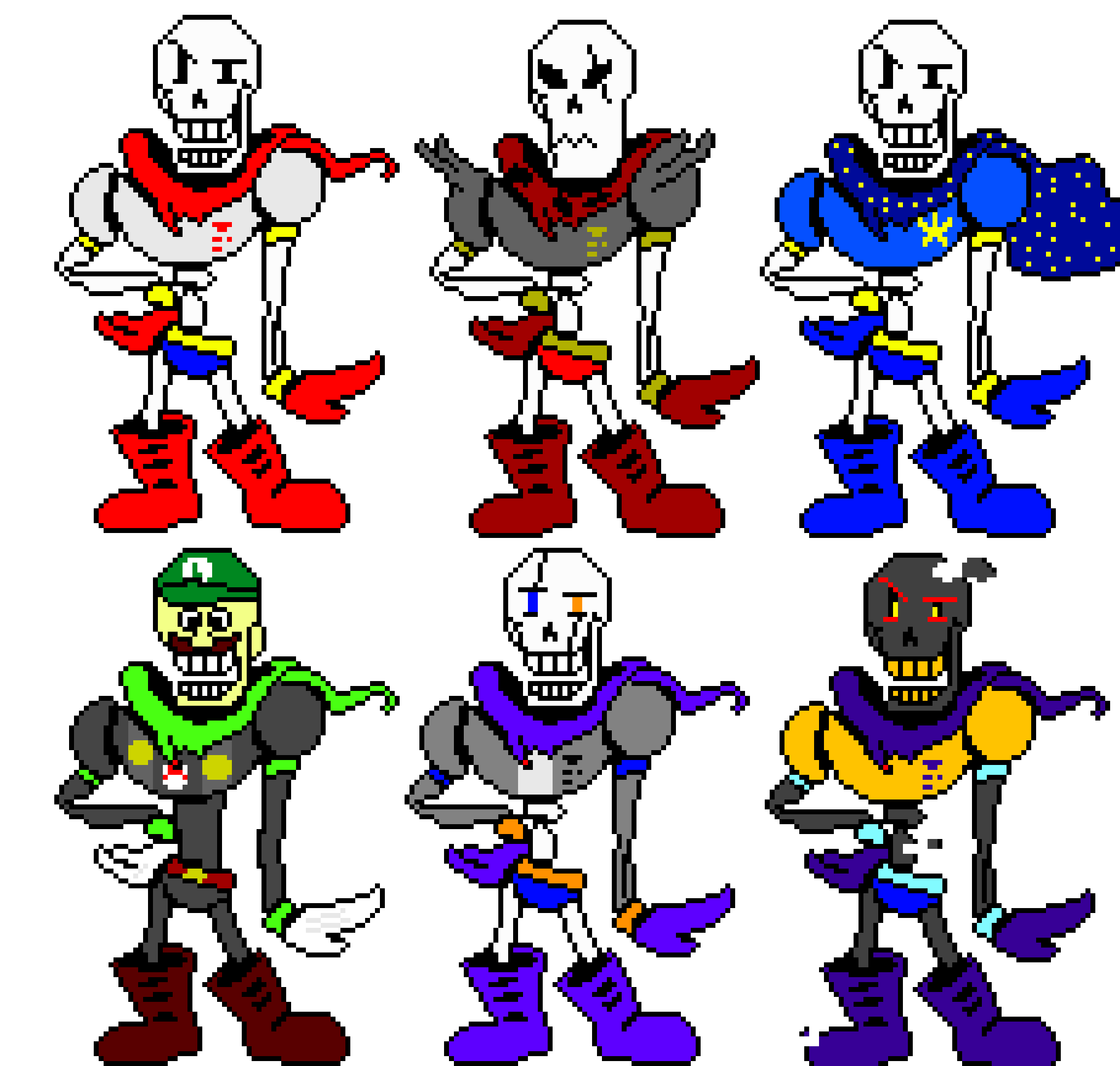 [95be89] Papyrus Battle Sprites