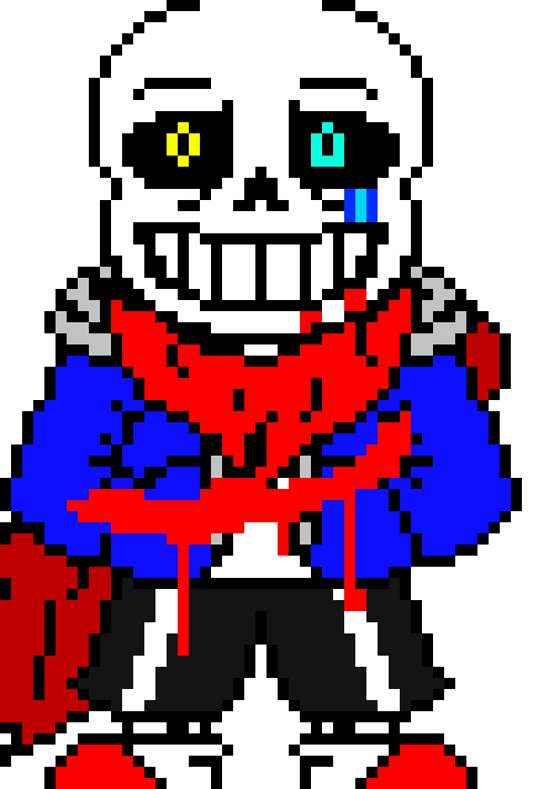 [0ed6c7] ink!disbelief sans: [trys to gaster blast the hands off papyrus]