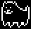 [dc76e7] Undertale Annoying Dog Sprite (Inverted Black & White Edit)