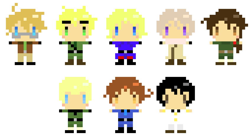 Hetalia Pixel Chibi