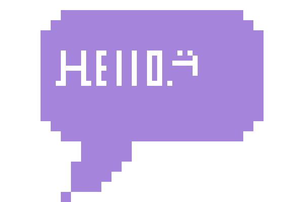 [9664c4] ok pixel speech bubble