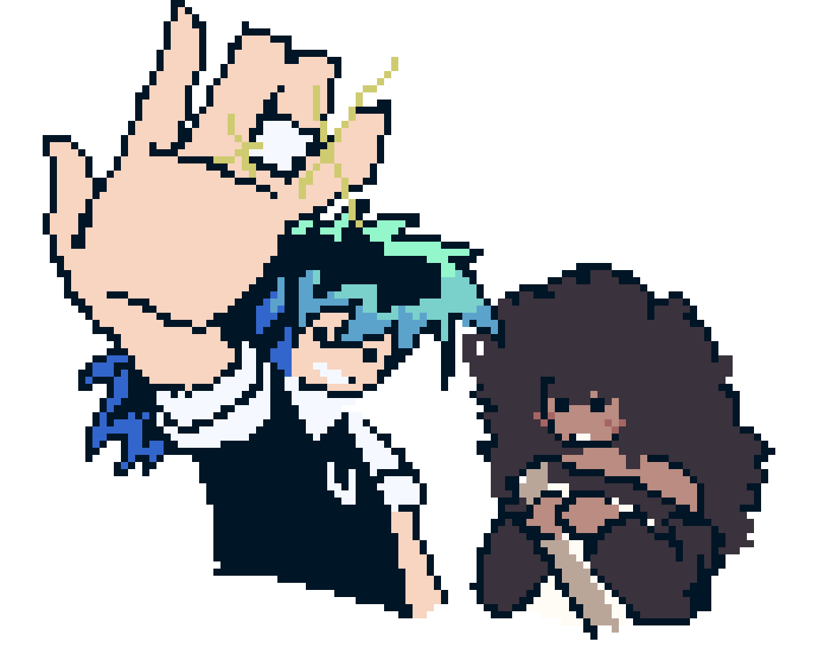 [0f3a7f] If you want to then uhhh- DRAW THESE TWO :sparkle: like little sprites