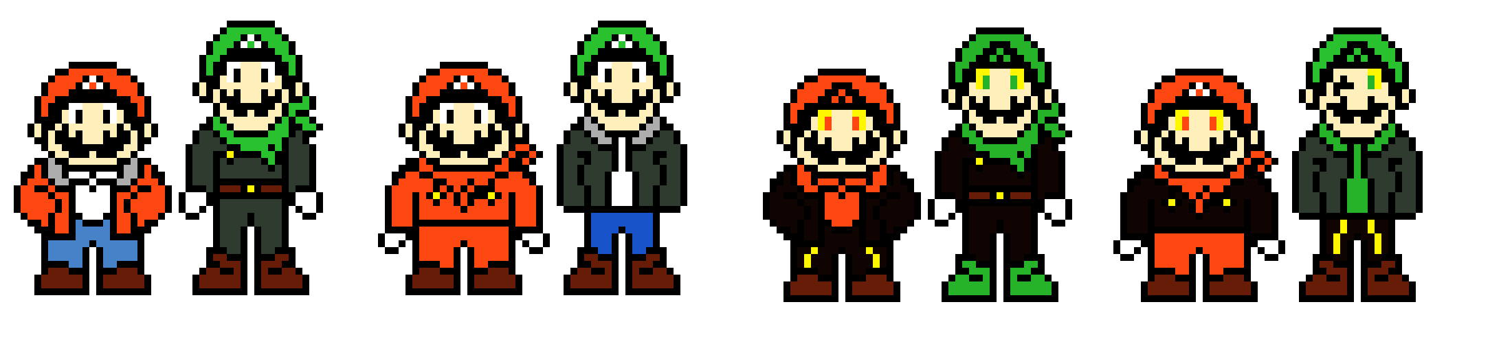Undertoad, Swaptoad, Toadfell, and Swapfelltoad Mario and Luigi