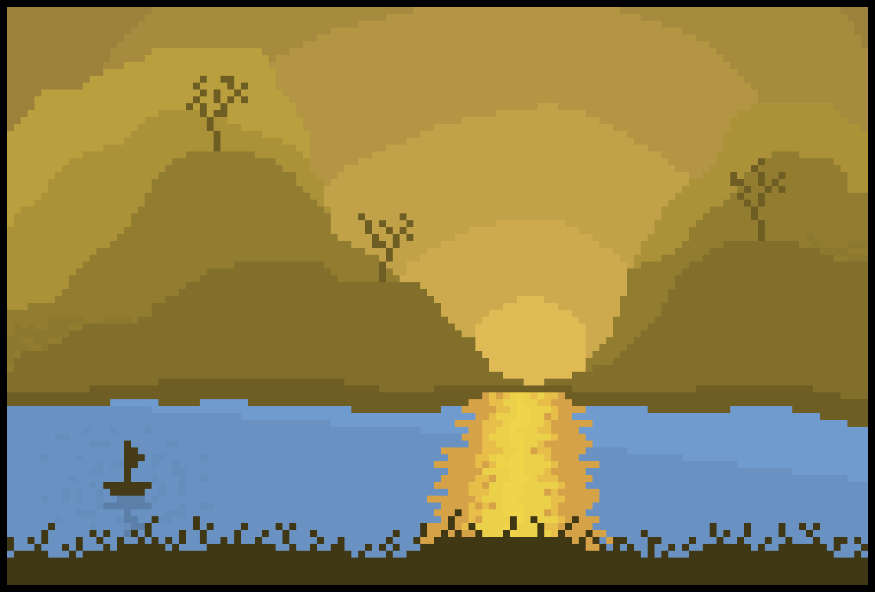 [17a547] Lonely boat on dry stream