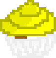 [9664c4] Yellow Strawberry Cupcake