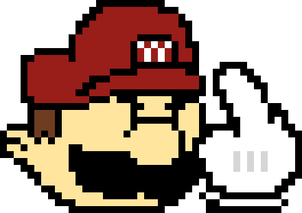 Mario with no body says fuck you