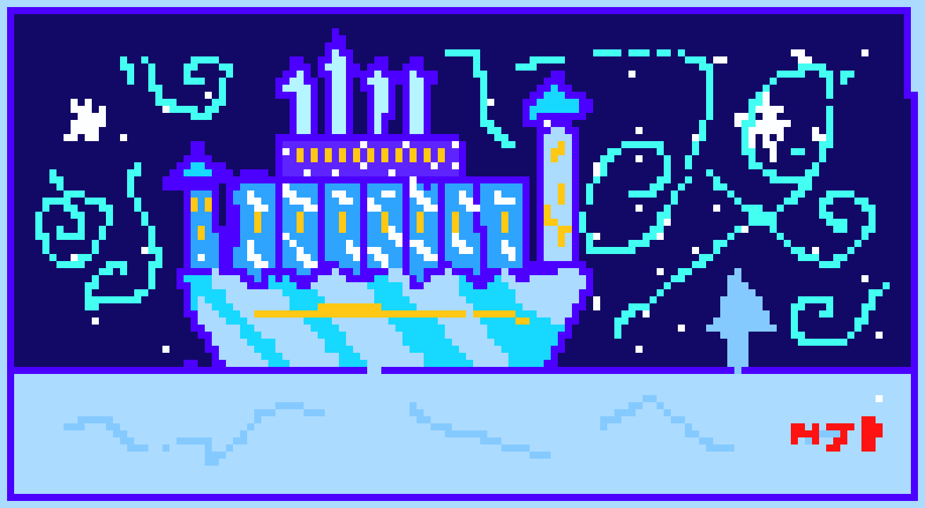 [9664c4] snow queen classic pixel castle