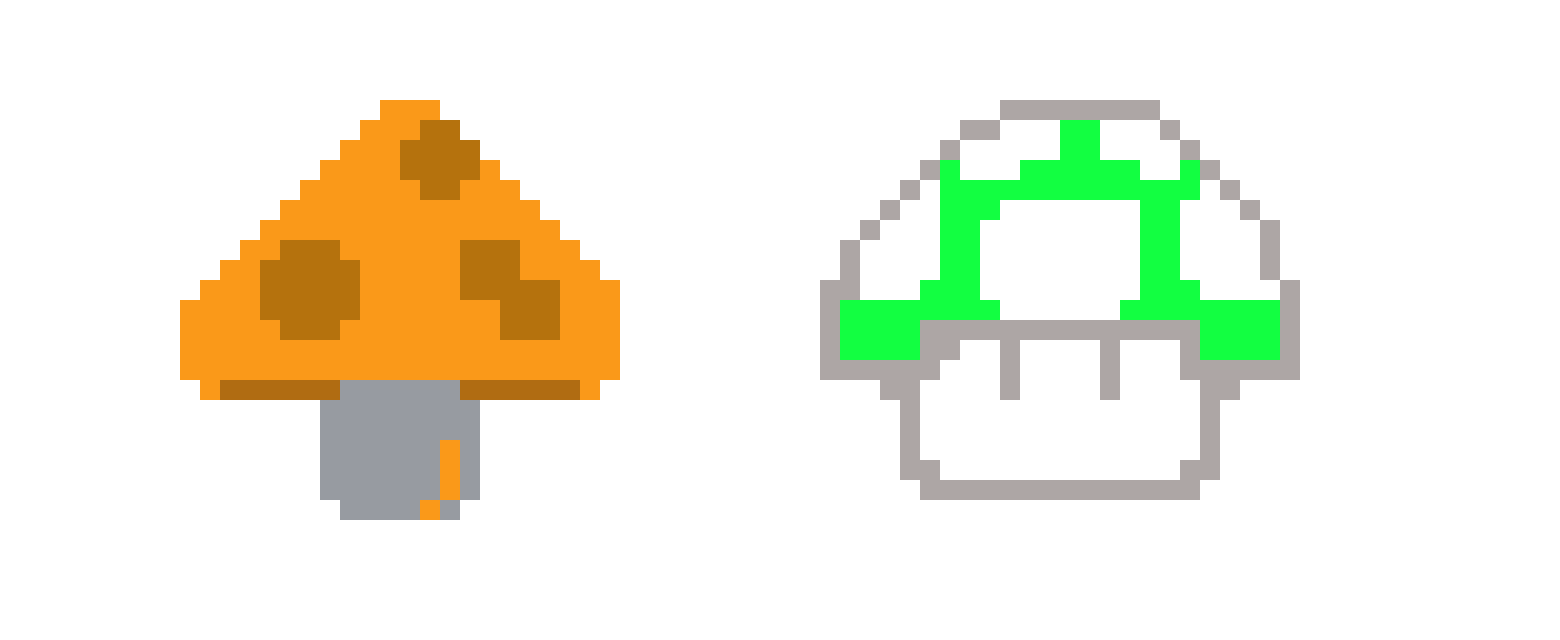 [9664c4] Mario 1 mushrooms