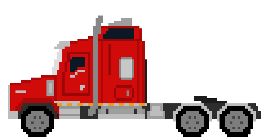 [9664c4] Kenworth Semi Red
