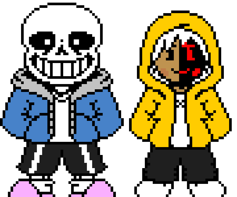 [b0559a] Bad Time Trio Sans Papyrus and Chara