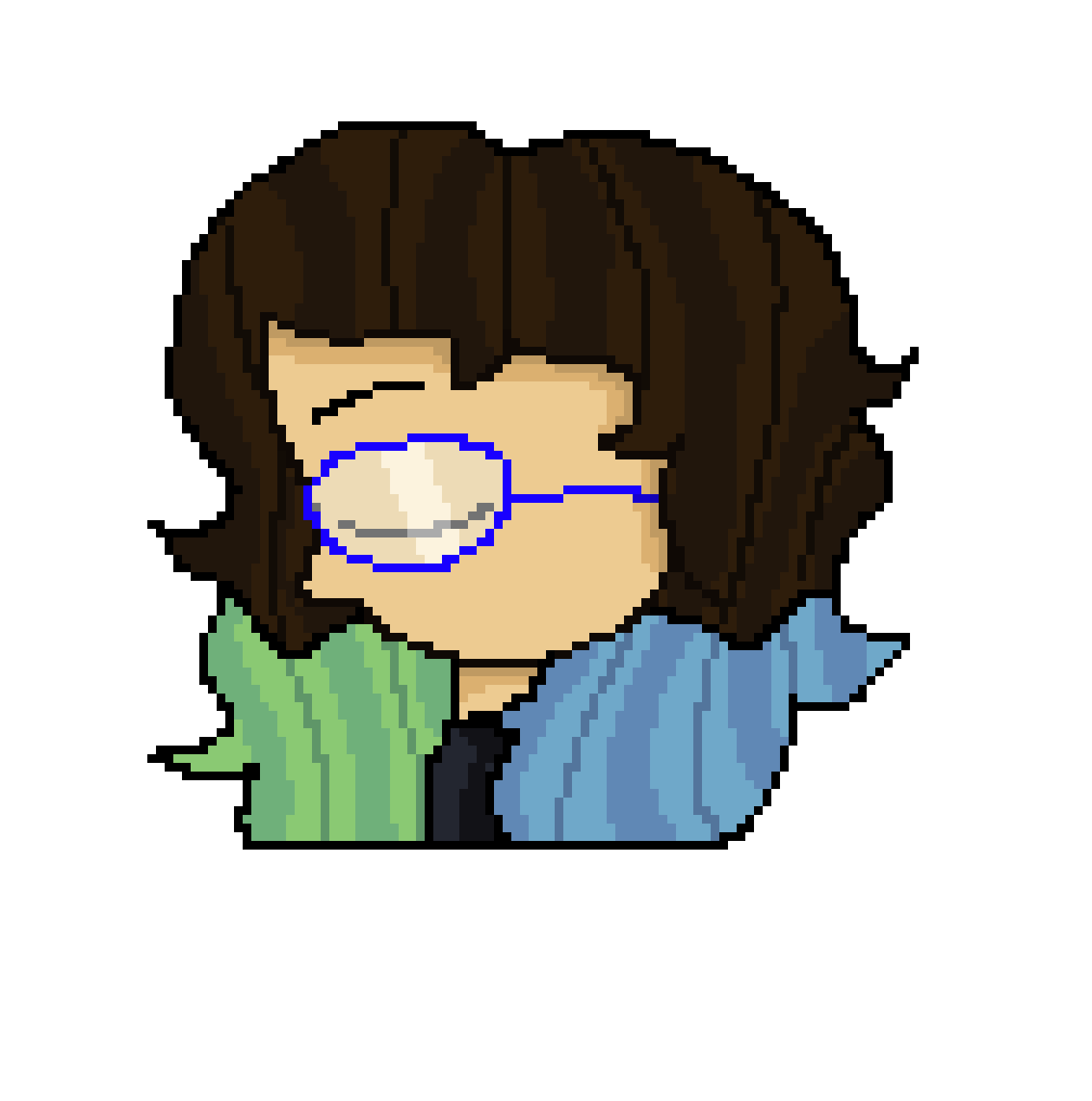 [5ae1da] pixelated self portrait