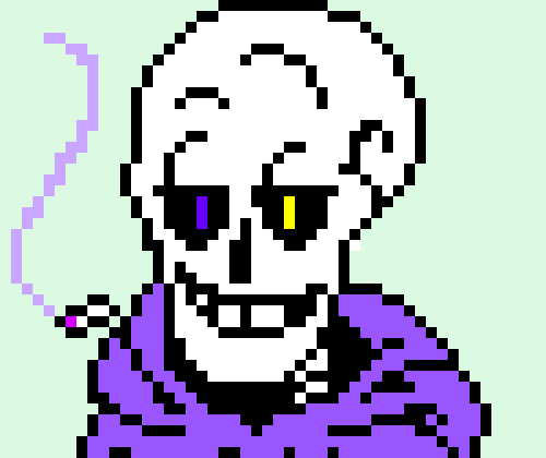Sans eyes looks weird. other than that i think it looks pretty okay.