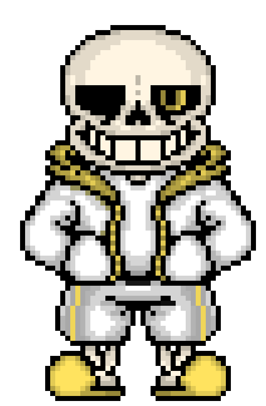 Sans sprite, except I added too much shading to it, and now it looks weird.