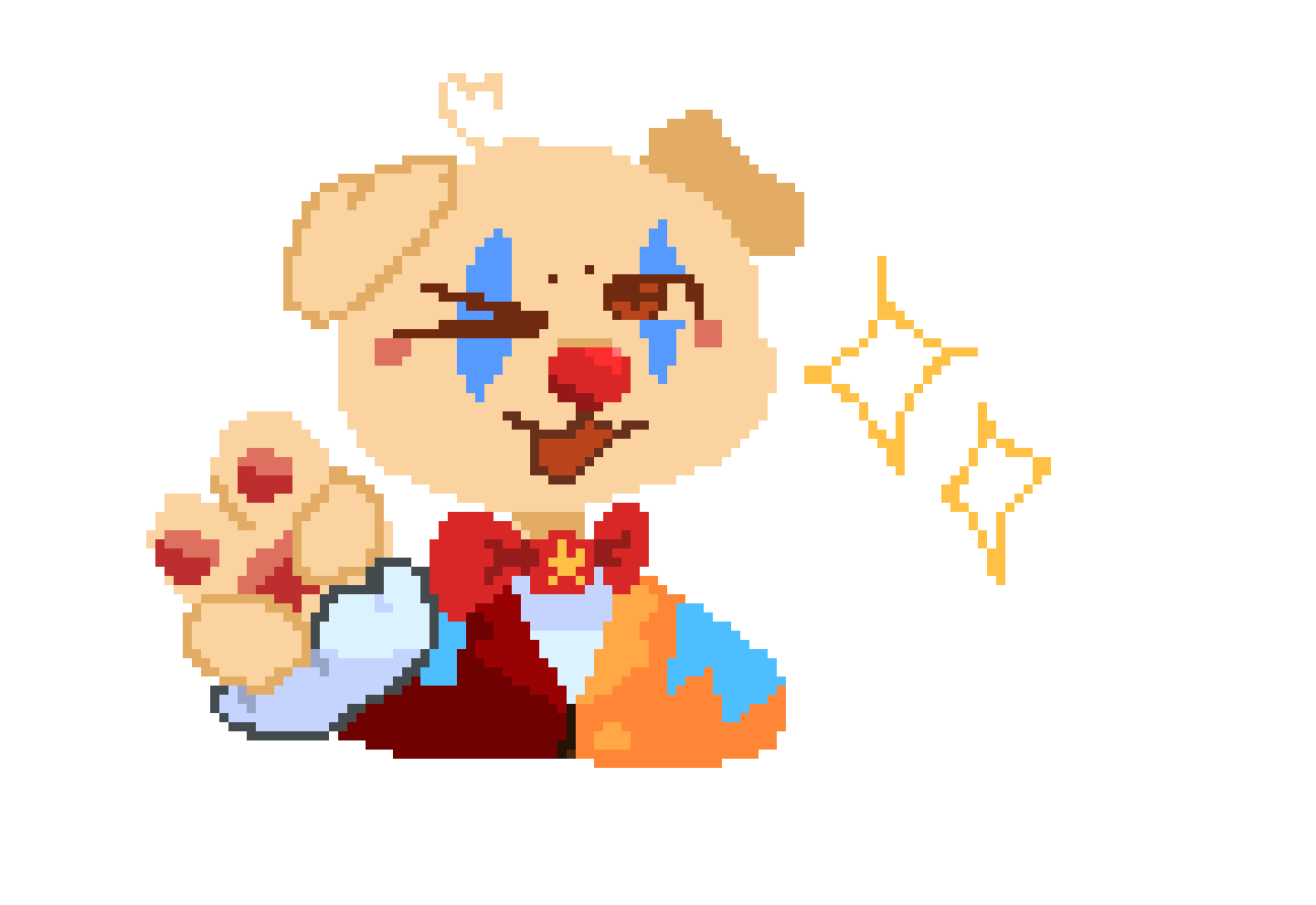 [e1d861] clown dog