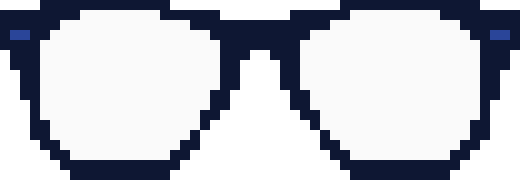 [9664c4] pixel glasses