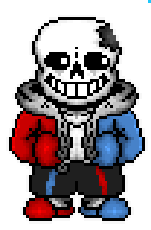 hm? *looks at person who was walking up to him*  oh heya are you another sans