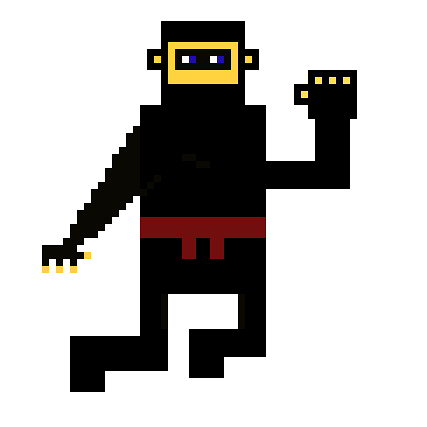 [8da107] Super Ninja Ducking Pose