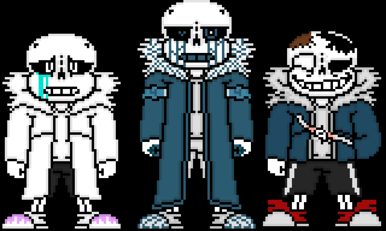 [888202] to jero when he comes back: i dont have the time to make all the alphatale sanses (also im lazy and dont really care that much about alphatale anymore) so heres all the alphatale sprites that cherry and i made with some small updates