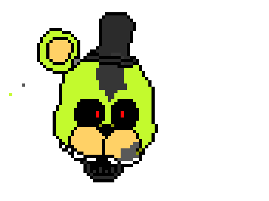 [d3f2ea] ignited golden freddy head