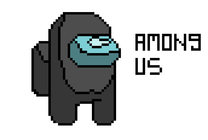 [c88ffa] AMONG US black/grey