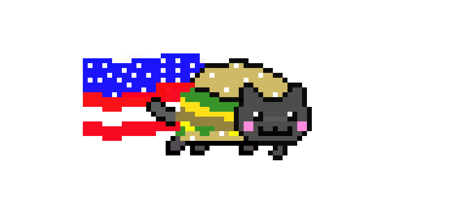 [9664c4] nyan cat burger thing