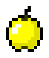 [9664c4] Golden Apple Pixel Art