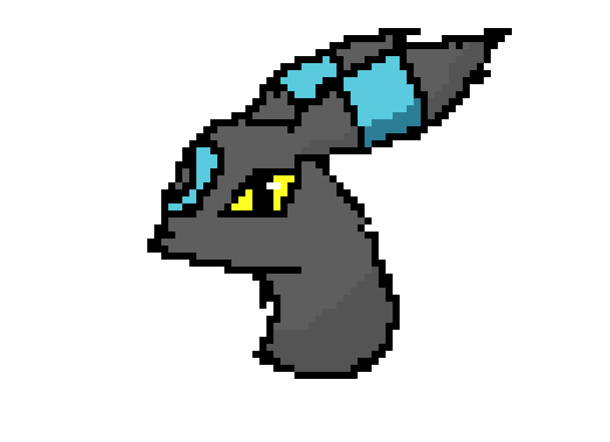[9664c4] Shiny Umbreon Headshot