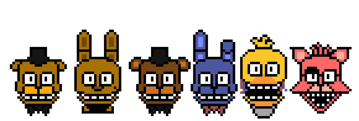 FNAF 2 Un-Withereds Sprites