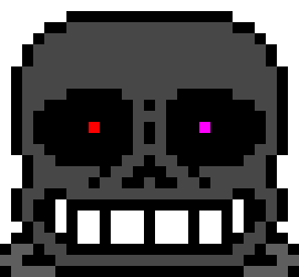 [d6b045] Fear Sans: *Sees that Disasverse has a gun* OH SHIT
