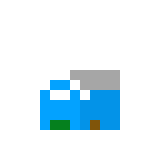 [2e907e] build- light blue house