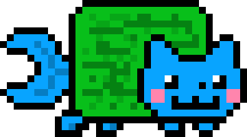 [24980e] Aqua Nyan Cat