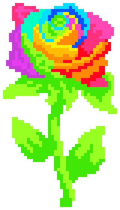 [9664c4] Rainbow Rose