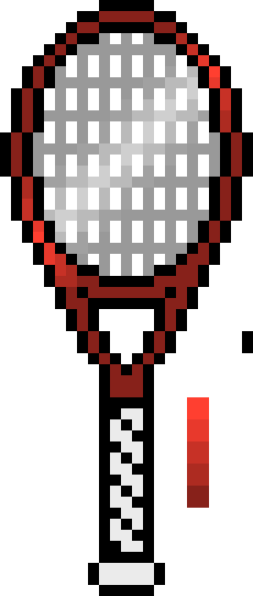 [93b42c] Tennis Racket Red