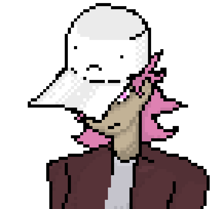 [a105bb] time to work on the hat, maybe i should take this to a more... technologically advanced pixel art website