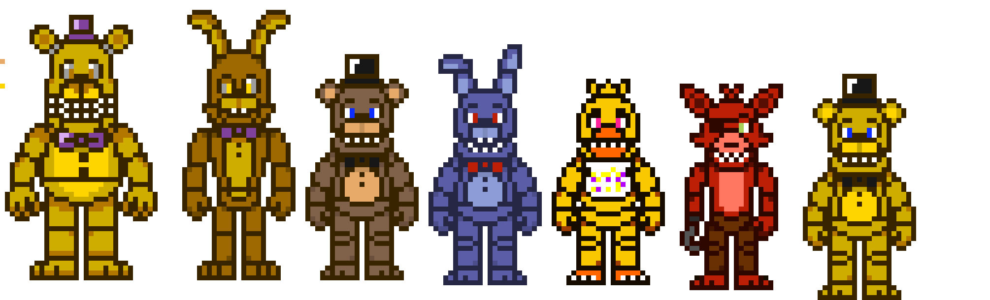 [d76556] -they all turn on, and preform- -fredbear and friends (cleetus)