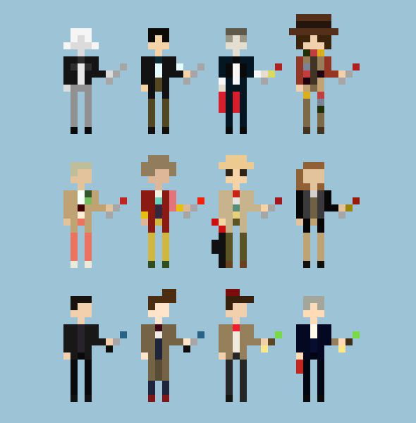 [9664c4] Doctor Who Pixel Art