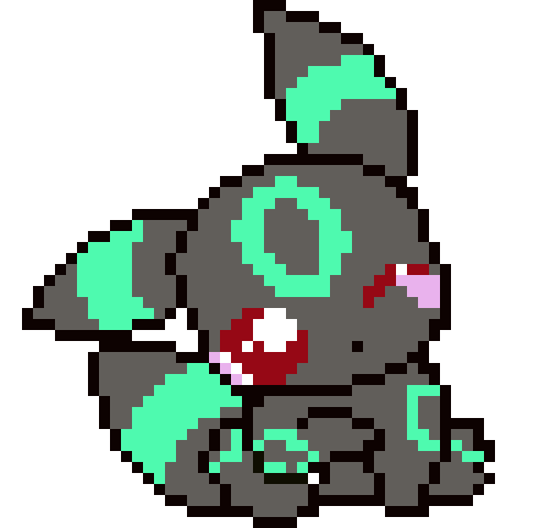 [9664c4] Cute Umbreon (Green)