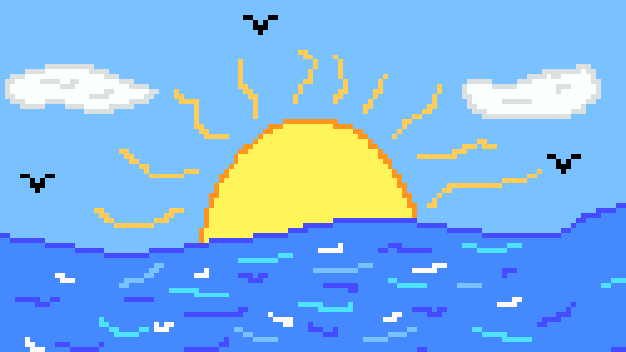 [85bc7d] a praia no por do sol