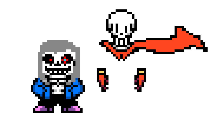 [e7a4e7] Dust Sans And Papyrus HD