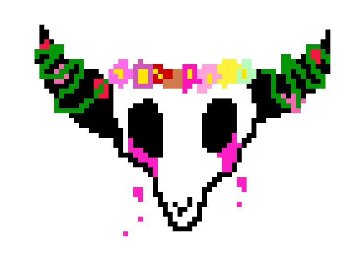 [9664c4] rose skull