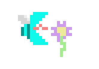 [c9c00b] Bee flower frame 11