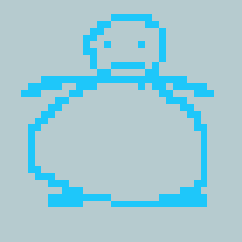 [01f25f] wow a blue circle and bluemo in the same time